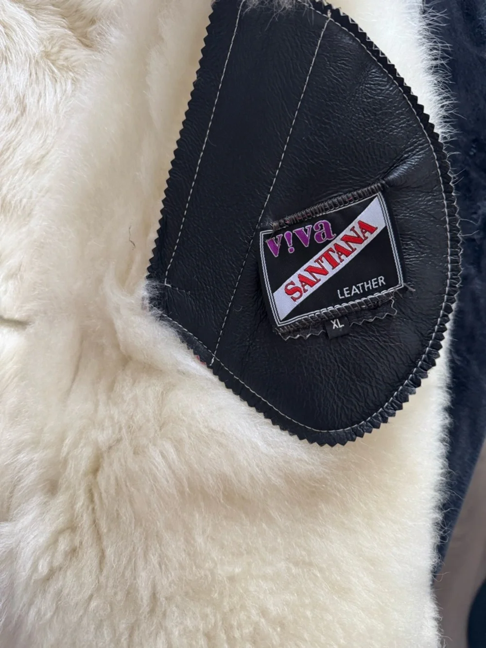 Kids Genuine Sheepskin Shearling Hooded Leather Coat Winter Jacket Black XL